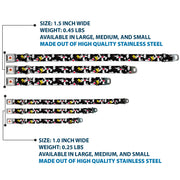 Looney Tunes Logo White Seatbelt Buckle Collar - Sylvester and Tweety Poses Scattered Charcoal