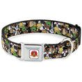 Load image into Gallery viewer, Looney Tunes Logo White Seatbelt Buckle Collar - Looney Tunes 6-Character Stacked Collage4
