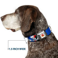 Load image into Gallery viewer, Looney Tunes Logo Full Color White Seatbelt Buckle Collar - BUGS BUNNY w/Bugs Poses Blue

