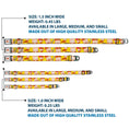 Load image into Gallery viewer, Looney Tunes Logo Full Color White Seatbelt Buckle Collar - Elmer Fudd Expressions Yellow

