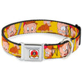 Load image into Gallery viewer, Looney Tunes Logo Full Color White Seatbelt Buckle Collar - Elmer Fudd Expressions Yellow
