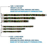 Looney Tunes Logo White Seatbelt Buckle Collar - Marvin the Martian 4-Poses Galaxy