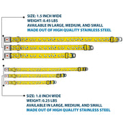 Looney Tunes Logo Full Color White Seatbelt Buckle Collar - Tweety Bird Expressions Yellow