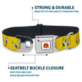 Load image into Gallery viewer, Looney Tunes Logo Full Color White Seatbelt Buckle Collar - Tweety Bird Expressions2
