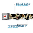 Load image into Gallery viewer, Looney Tunes Logo Full Color White Seatbelt Buckle Collar - Wile E. Coyote Expressions Black
