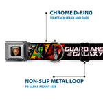 GUARDIANS OF THE GALAXY - EVERGREEN GUARDIANS Badge Full Color Black Gold Purple Seatbelt Buckle Collar - GUARDIANS OF THE GALAXY 5-Character Pose Blocks