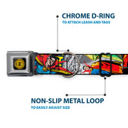 DOCTOR STRANGE MOVIE Doctor Strange Eye of Agamotto Full Color Black Gold Seatbelt Buckle Collar - Classic DOCTOR STRANGE Comic Book Title/4-Poses