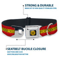 Load image into Gallery viewer, Doctor Strange Eye of Agamotto Full Color Black/Gold Seatbelt Buckle Collar - Doctor Strange Eye of Agamotto Stripe Red/Gold/Black
