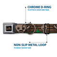 Load image into Gallery viewer, MARVEL UNIVERSE I AM GROOT!! Full Color Black Brown Seatbelt Buckle Collar - Kawaii Groot 2-Poses/Guardians Badge Browns/Green
