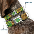 Load image into Gallery viewer, Baby Groot Running Pose I AM GROOT Full Color Greens/Yellows Seatbelt Buckle Collar - Baby Groot Pose/Face I AM GROOT Browns/Greens/Yellows
