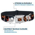 Load image into Gallery viewer, X-Men Gambit Face Close-Up Full Color Seatbelt Buckle Collar - X-Men Gambit Cards 4-Pose Blocks
