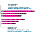 Load image into Gallery viewer, MOPAR Logo Full Color Black/White Seatbelt Buckle Collar - MOPAR Logo Repeat Hot Pink/Black
