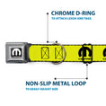 Load image into Gallery viewer, MOPAR Logo Full Color Black/White Seatbelt Buckle Collar - MOPAR Logo Repeat Yelow/Black
