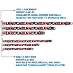 HOT WHEELS Classic Flame Logo Full Color Red/White/Black Seatbelt Buckle Collar - HOT WHEELS Logo and Tire Burn Out Checker Black/White