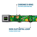 Load image into Gallery viewer, Classic TEENAGE MUTANT NINJA TURTLES Logo Seatbelt Buckle Collar - I "HEART" TMNT/Classic Turtles & Pizza Green
