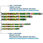 Classic TEENAGE MUTANT NINJA TURTLES Logo Seatbelt Buckle Collar - Classic TEENAGE MUTANT NINJA TURTLES Character Comic Scenes