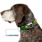 Classic TEENAGE MUTANT NINJA TURTLES Logo Seatbelt Buckle Collar - Classic TEENAGE MUTANT NINJA TURTLES Character Comic Scenes