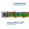 Load image into Gallery viewer, Classic TEENAGE MUTANT NINJA TURTLES Logo Seatbelt Buckle Collar - Classic Teenage Mutant Ninja Turtles Face Blocks Black/Multi Color

