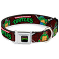 Load image into Gallery viewer, Classic TEENAGE MUTANT NINJA TURTLES Logo Seatbelt Buckle Collar - Classic TEENAGE MUTANT NINJA TURTLES Battle Poses/Group Pose7
