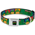 Load image into Gallery viewer, Classic TEENAGE MUTANT NINJA TURTLES Logo Seatbelt Buckle Collar - Classic TEENAGE MUTANT NINJA TURTLES Group Pose3/TMNT Logo Green/Multi Color
