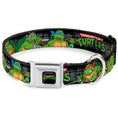 Load image into Gallery viewer, Classic TEENAGE MUTANT NINJA TURTLES Logo Seatbelt Buckle Collar - Classic TEENAGE MUTANT NINJA TURTLES Group Pose4 in Sewer/TMNT Logo

