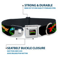 Load image into Gallery viewer, Classic TEENAGE MUTANT NINJA TURTLES Logo Seatbelt Buckle Collar - Classic Teenage Mutant Ninja Turtles Electric Expressions Black/Multi Neon

