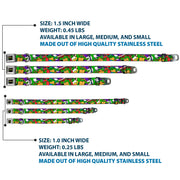 Classic TMNT Logo Seatbelt Buckle Collar - Classic Teenage Mutant Ninja Turtles Action Poses/TEAM TURTLES