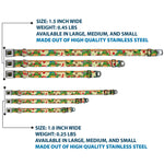Classic TMNT Logo Seatbelt Buckle Collar - Classic TMNT Turtle Pizza