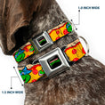 Load image into Gallery viewer, Classic TMNT Logo Seatbelt Buckle Collar - Classic Teenage Mutant Ninja Turtles 4-Turtle Faces Pepperoni Pizza/Turtles Pose16

