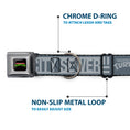 Load image into Gallery viewer, Classic TEENAGE MUTANT NINJA TURTLES Logo Seatbelt Buckle Collar - TEENAGE MUTANT NINJA TURTLES CITY SEWER Title Logo Grays
