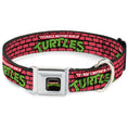 Load image into Gallery viewer, Classic TEENAGE MUTANT NINJA TURTLES Logo Seatbelt Buckle Collar - TEENAGE MUTANT NINJA TURTLES Brick Title Logo Red
