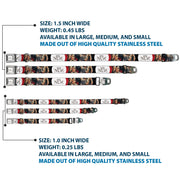 THE NUN Text Logo Full Color White/Grays Seatbelt Buckle Collar - THE NUN Sister Irene Poses Collage