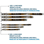 THE POLAR EXPRESS Text Logo Full Color Black/Golds Seatbelt Buckle Collar - POLAR EXPRESS Train Cars Black/Golds