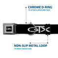 Load image into Gallery viewer, Plymouth GTX Emblem Full Color Black/Silver Fade/White Seatbelt Buckle Collar - Plymouth GTX Emblem Black/Silver Fade/White
