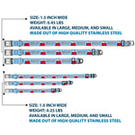 PEANUTS Title Logo Full Color Gray/White Seatbelt Buckle Collar - Peanuts Snoopy and Woodstock Dog House Pose and Text Sky Blue