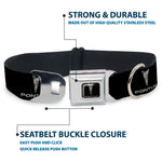 Pontiac Black/Silver Seatbelt Buckle Collar - Pontiac Black/Silver Logo REPEAT