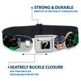Load image into Gallery viewer, Riddler "?" Black/Silver Seatbelt Buckle Collar - The Riddler w/Batman Silhouette
