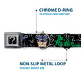 Load image into Gallery viewer, Riddler "?" Black/Silver Seatbelt Buckle Collar - The Riddler w/Batman Silhouette
