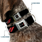 Dodge Red Rhombus Full Color Seatbelt Buckle Collar - Dodge Red Rhombus REPEAT