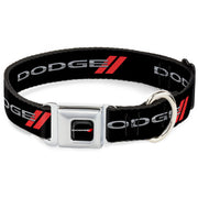 Dodge Red Rhombus Full Color Seatbelt Buckle Collar - Dodge Red Rhombus REPEAT