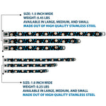 RICK AND MORTY Text Logo Full Color Black/Blue Seatbelt Buckle Collar - Rick and Morty Death Crystals and Morty Expression Black/Blues