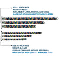 Load image into Gallery viewer, ROCKET POWER RP Logo Full Color Black/Green/Blue Seatbelt Buckle Collar - Rocket Power 4-Character Action Poses/Shapes Cool Gray/Multi Color
