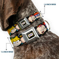 Load image into Gallery viewer, RUGRATS Logo Full Color Seatbelt Buckle Collar - Rugrats Character Faces CLOSE-UP
