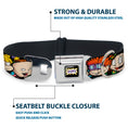 Load image into Gallery viewer, RUGRATS Logo Full Color Seatbelt Buckle Collar - Rugrats Character Faces CLOSE-UP
