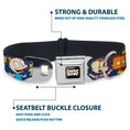 Load image into Gallery viewer, RUGRATS Logo Full Color Seatbelt Buckle Collar - RUGRATS Group Pose

