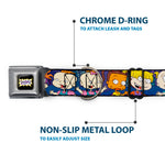 RUGRATS Logo Full Color Seatbelt Buckle Collar - RUGRATS Group Pose