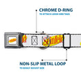 Load image into Gallery viewer, SEINFELD Spotlight Logo Full Color White/Yellow/Red Seatbelt Buckle Collar - SEINFELD Spotlight Logo White/Yellow/Red
