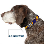 SEINFELD Spotlight Logo Full Color Navy/Yellow/Red Seatbelt Buckle Collar - SEINFELD Spotlight Logo Navy/Yellow/Red