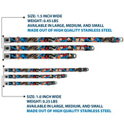 Superman Black/Silver Seatbelt Buckle Collar - Superman Metropolis Face-Off