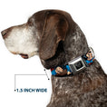 Load image into Gallery viewer, Superman Black/Silver Seatbelt Buckle Collar - Superman Metropolis Face-Off
